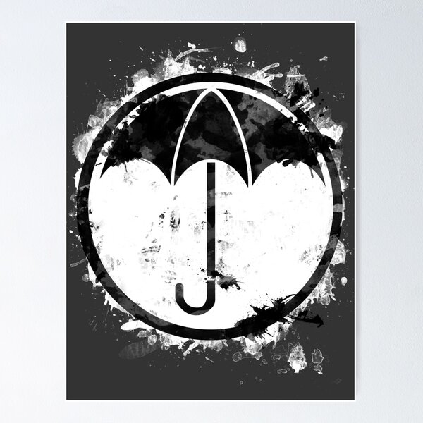 Item preview, Umbrellas watercolor - black designed and sold by manuluce.