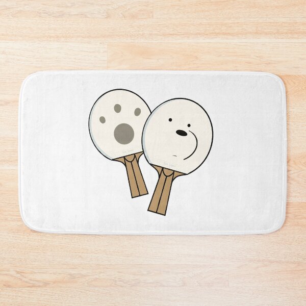 Item preview, we bare bears | ice bear ping pong paddles designed and sold by vickydesignedit.