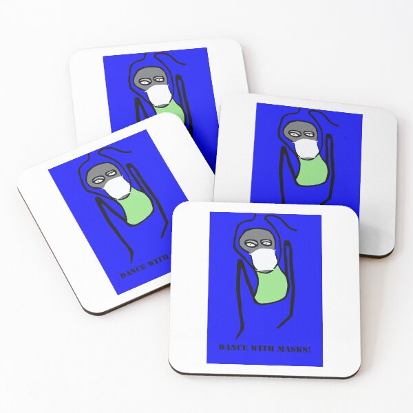 Item preview,  DANCE WITH MASKS! (Blue Background) designed and sold by dscottlarson.