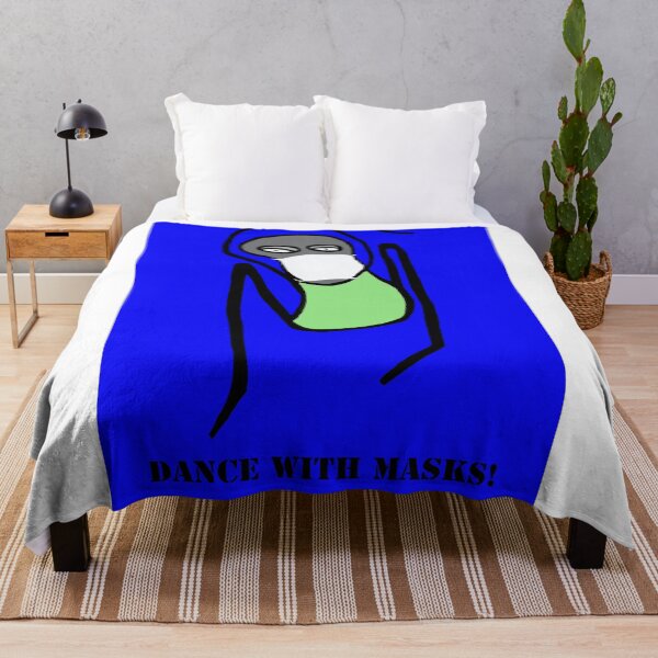Item preview, DANCE WITH MASKS! (Blue Background) designed and sold by dscottlarson.