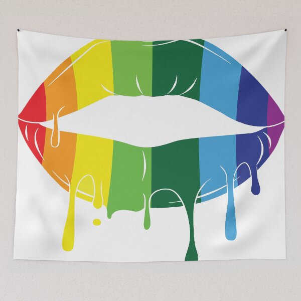 Item preview, Rainbow Dripping Lips designed and sold by kritchanat.