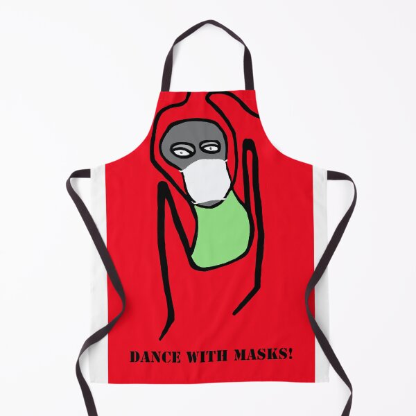 Item preview, DANCE WITH MASKS! (Red Background) designed and sold by dscottlarson.