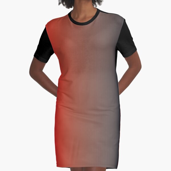 red to black ombre dress