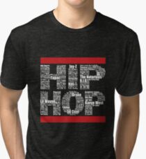 Hip Hop in Black Tri-blend T-Shirt