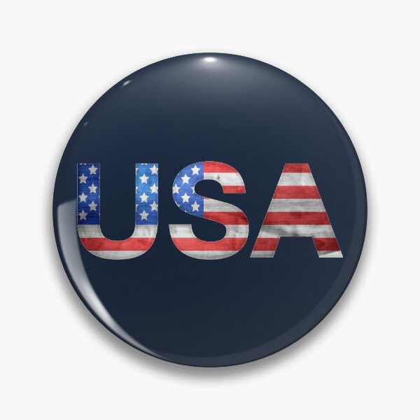Item preview, USA american flag typography designed and sold by Fashionmonger.
