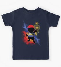 Super Smash Bros. Ness Silhouette Kids Tee