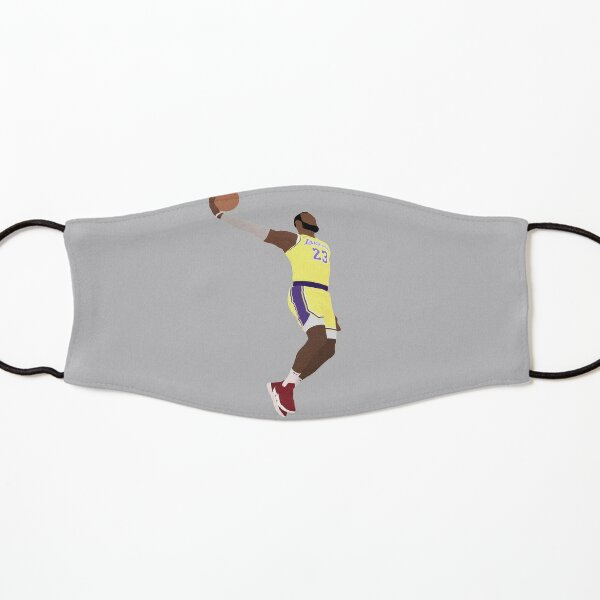 Download Lebron James King With 23 Number Yellow Mask Mask By Sportsfanokc Redbubble Yellowimages Mockups