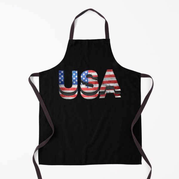 Item preview, USA american flag red white blue and black typography designed and sold by Fashionmonger.
