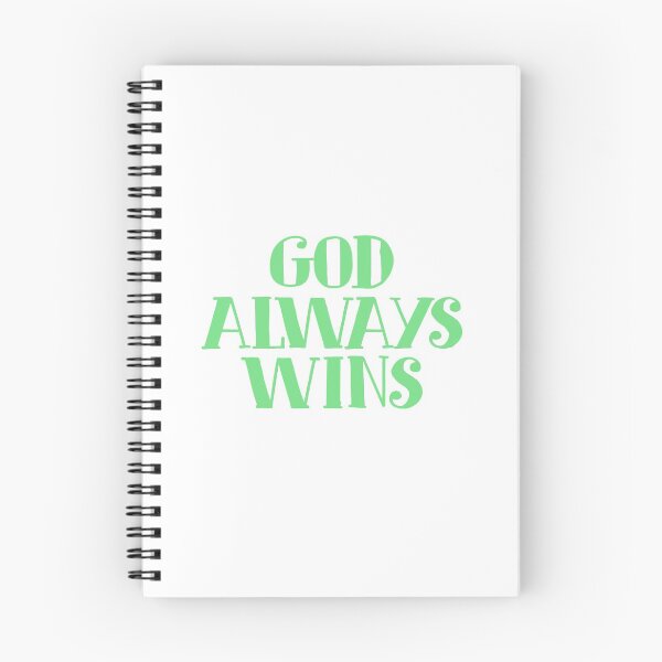 Item preview, God Always Wins Green Text Graphic designed and sold by karinnem.