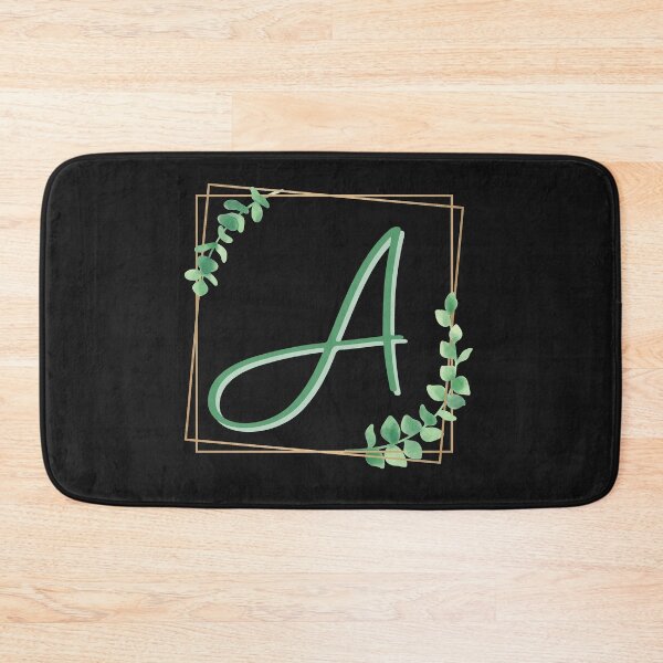 Item preview, Letter A Monogram - Floral Script Letter designed and sold by TeesForNerds.