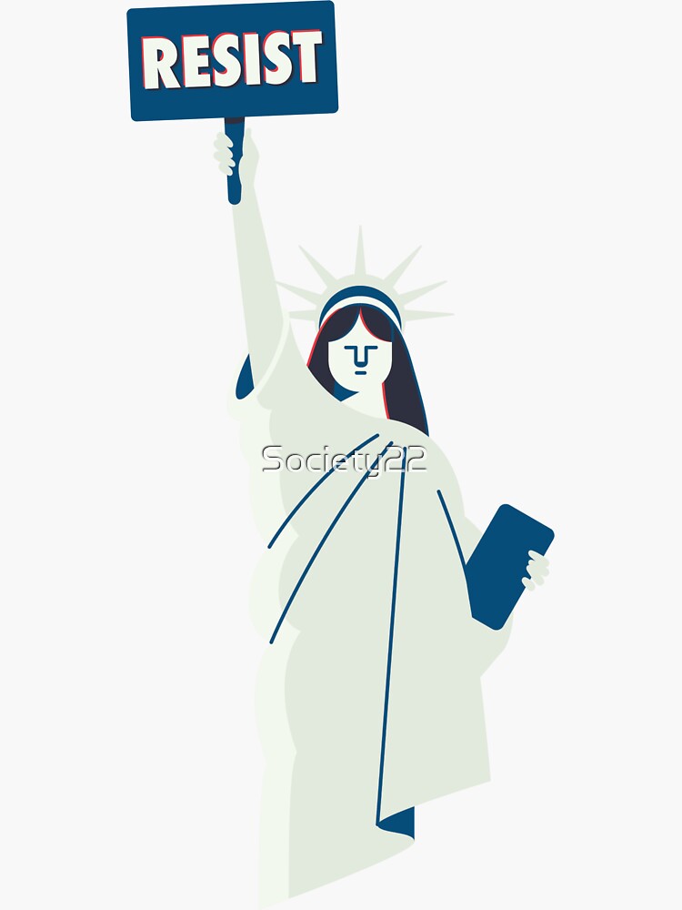 "Resist Statue of Liberty" Sticker for Sale by Society22 Redbubble