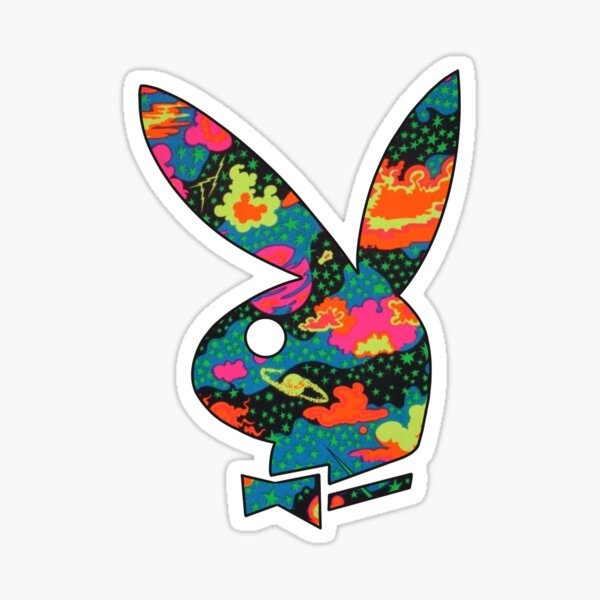 Playboy Neon Stickers | Redbubble