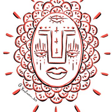Artwork thumbnail, Three Eye Face by VirafuentesArt