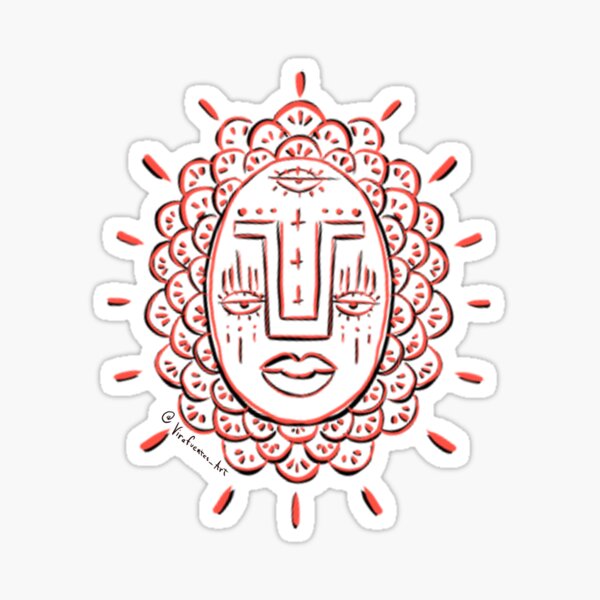 Three Eye Face Sticker