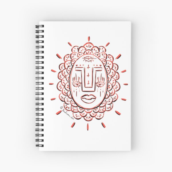 Three Eye Face Spiral Notebook