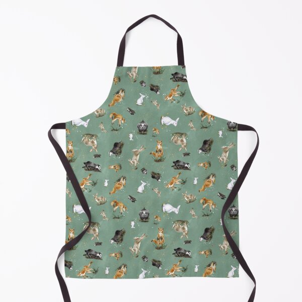 Item preview, Cottagecore Woodland Animals Foxes Badgers and Bunnies Pattern and Sticker Set designed and sold by Fleurescience.