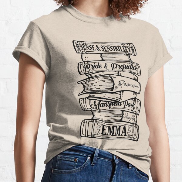 Jane Austen Vintage Book Club Mr. Darcy Fans Literary Quotes Gifts Classic T-Shirt