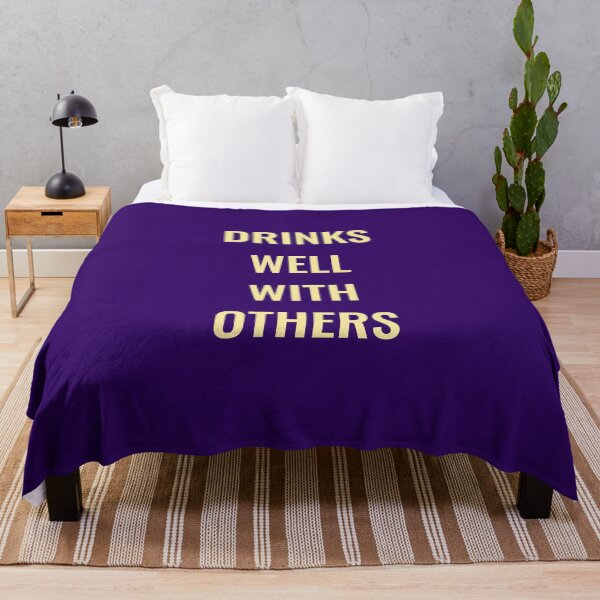 Item preview, Drinks Well With Others Funny Drinking Humor designed and sold by StudioTina.