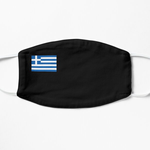 Greece Flag Face Mask Flat Mask