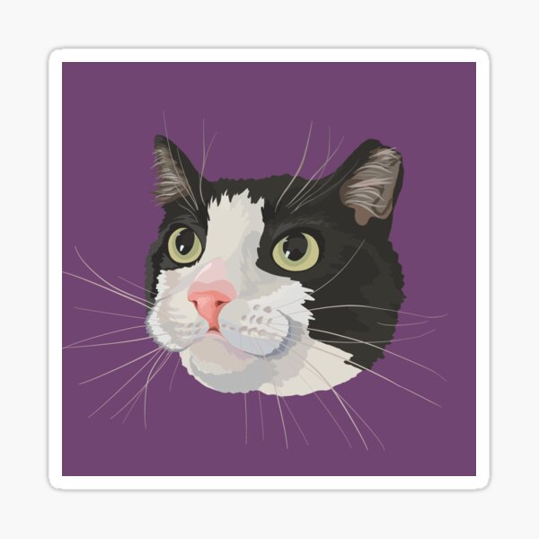 Custom Pet Portrait- Penny Sticker