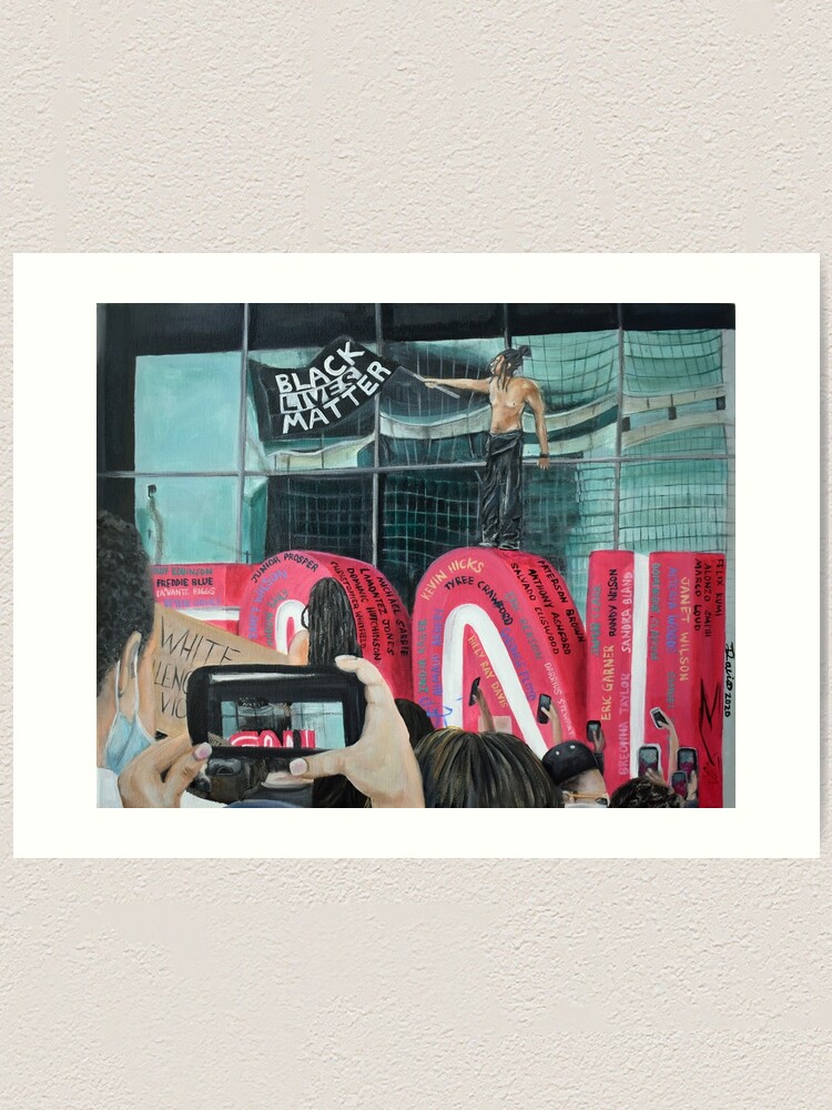 Alternate view of BLM CNN Art Print