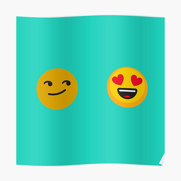 Pósters: Emoji Enamorado | Redbubble Pósters: Emoji Enamorado | Redbubble
