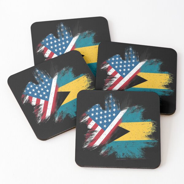 Item preview, Bahamian American Combination Flag designed and sold by RemmysDesigns.