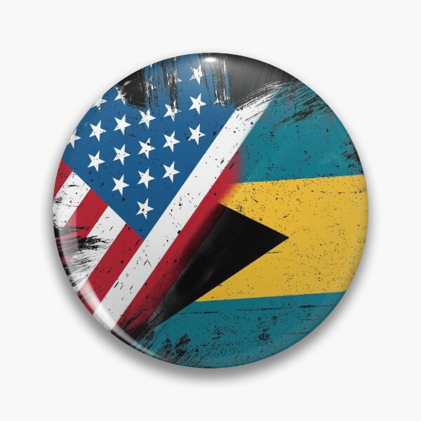 Item preview, Bahamian American Combination Flag designed and sold by RemmysDesigns.