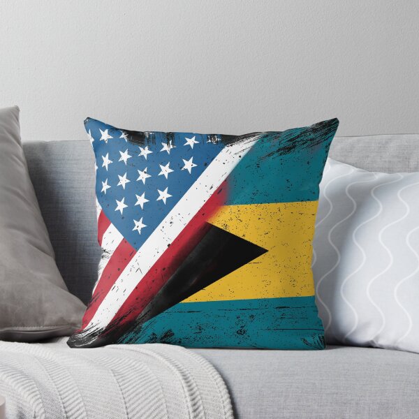 Item preview, Bahamian American Combination Flag designed and sold by RemmysDesigns.