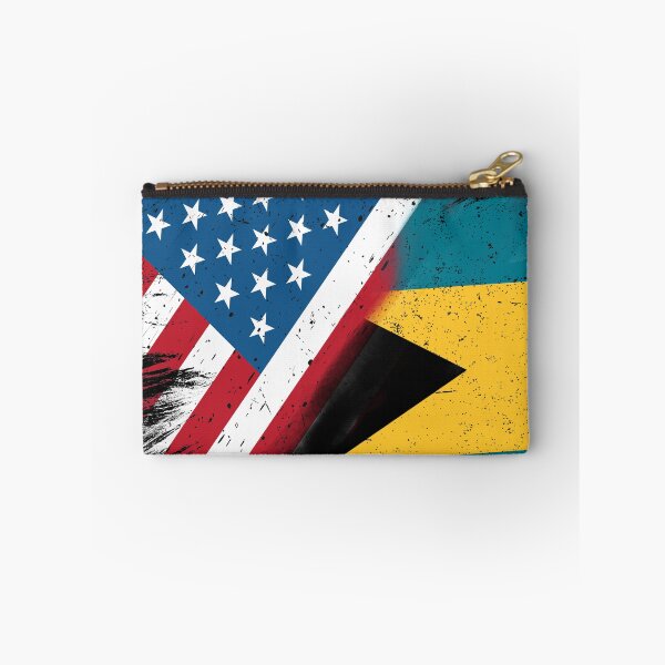 Item preview, Bahamian American Combination Flag designed and sold by RemmysDesigns.