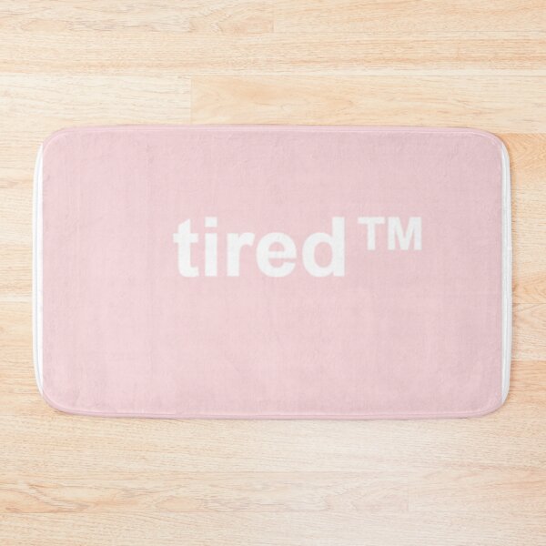 Item preview, Tired aesthetic pink white pastel tumblr cool quote designed and sold by samararibas.