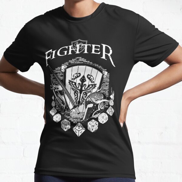 RPG Class Series: Fighter - White Version Active T-Shirt