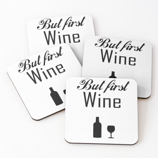 Item preview, But First Wine designed and sold by BitsndPieces.