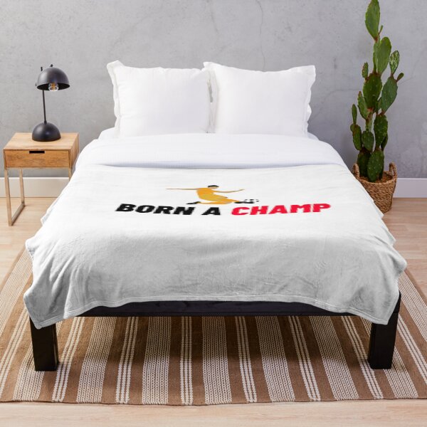 Born A Champ (soccer edition) Throw Blanket