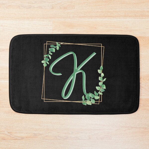 Item preview, Letter K Monogram - Floral Script Letter designed and sold by TeesForNerds.