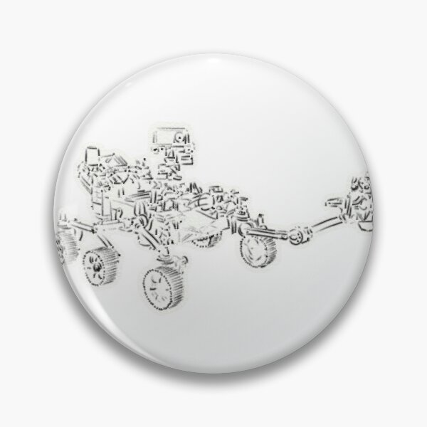 Item preview, Perseverane Mars Rover Sketch designed and sold by Spaceflight Designs.