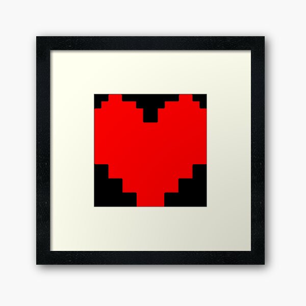 Undertale Logo Framed Art Print By Basedputnam Redbubble