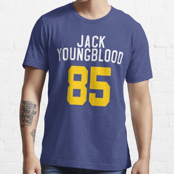 Tshirtsedge Jack Youngblood Name & Number T-Shirt - Black