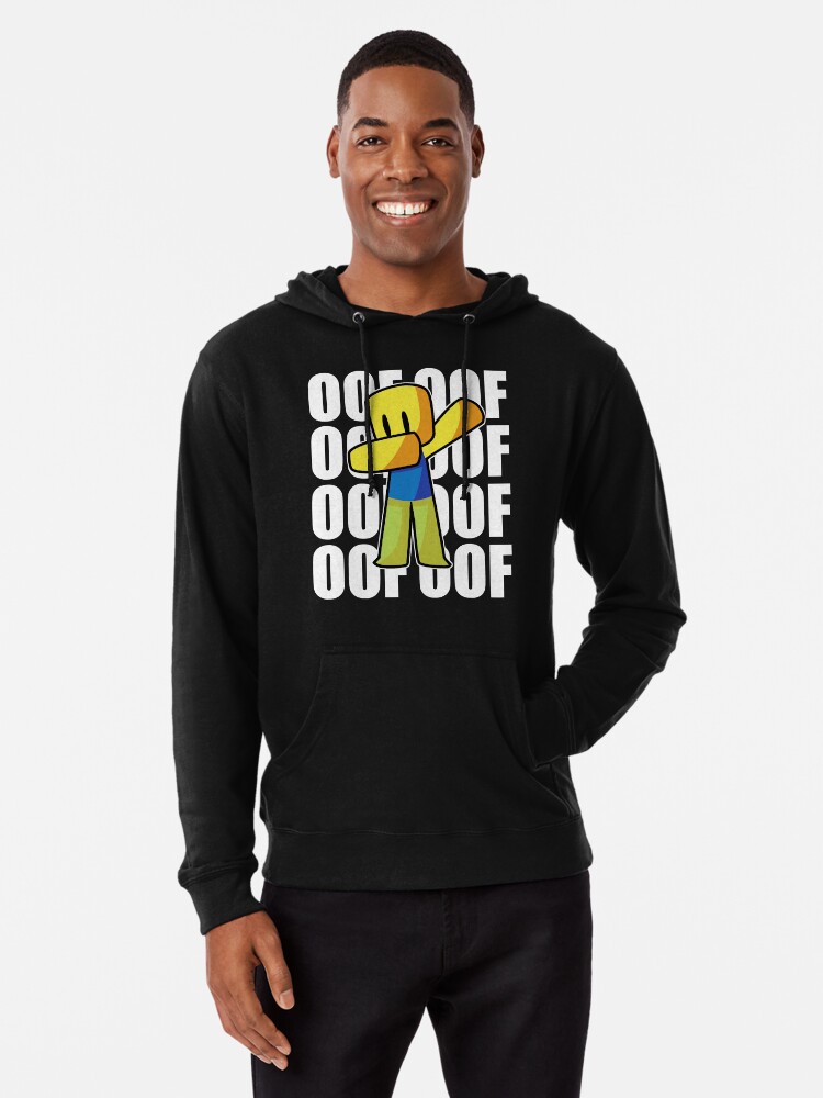 Roblox Oof Dabbing Dab Hand Drawn Gaming Noob Gift For Kids Lightweight Hoodie By Smoothnoob Redbubble - roblox oof gaming noob t shirt by smoothnoob roblox oof