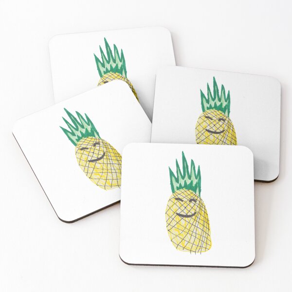 Item preview, Happy Pineapple Fruit Friend designed and sold by MomoArtFairy.
