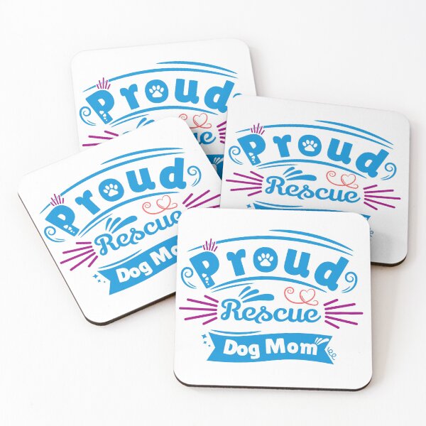 Item preview, Proud Rescue Dog Mom designed and sold by dogMematic.