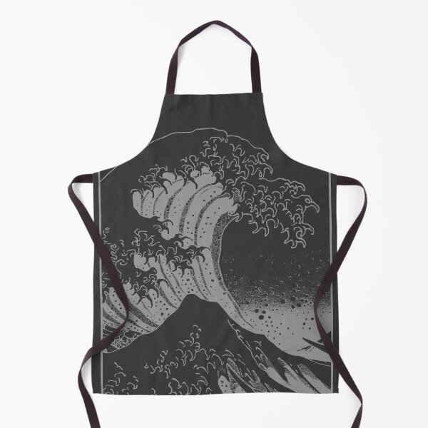 Item preview, Hokusai great Wave - Monochrome grey on grey designed and sold by helveticate.