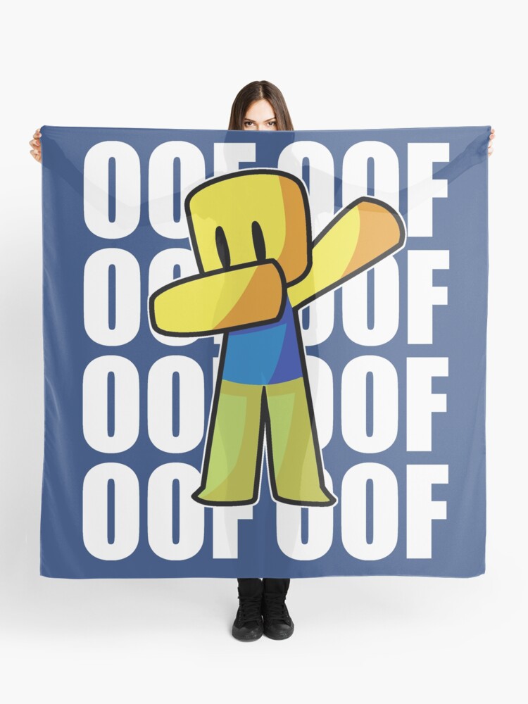 Roblox Oof Dabbing Dab Hand Drawn Gaming Noob Gift For Kids Scarf By Smoothnoob Redbubble - judge roblox