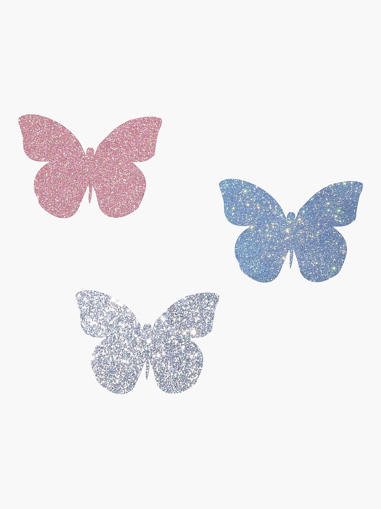 "glitter butterfly sticker pack" Sticker for Sale by zoeroseb Redbubble