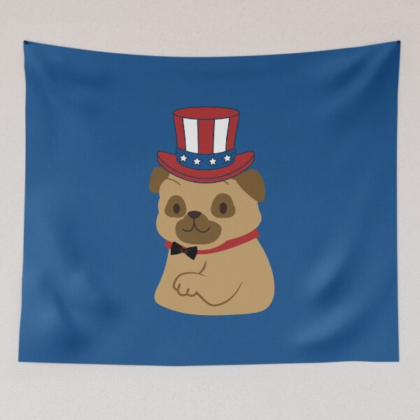 Item preview, Adorable Pug - Blue designed and sold by simplyken2.