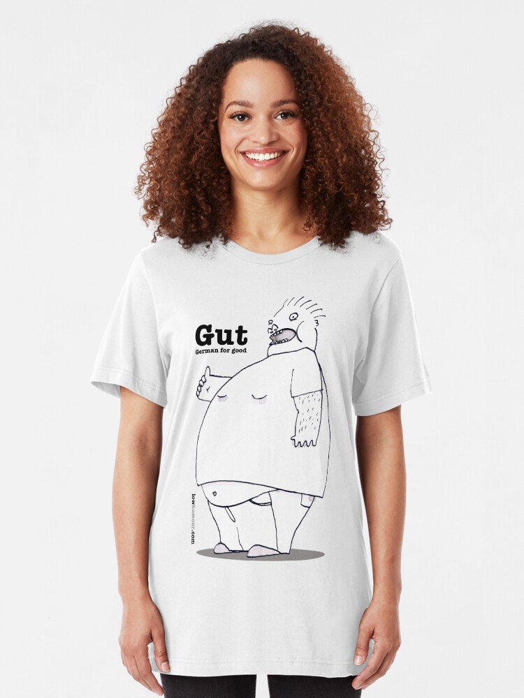 Alternate view of Gut. German for Good. Slim Fit T-Shirt