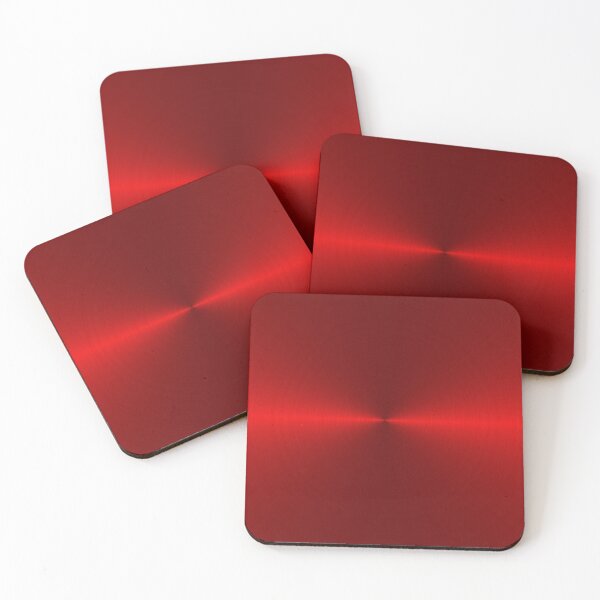 Item preview, Red Brushed Metal Circular Look-alike designed and sold by Sybille-Yates.