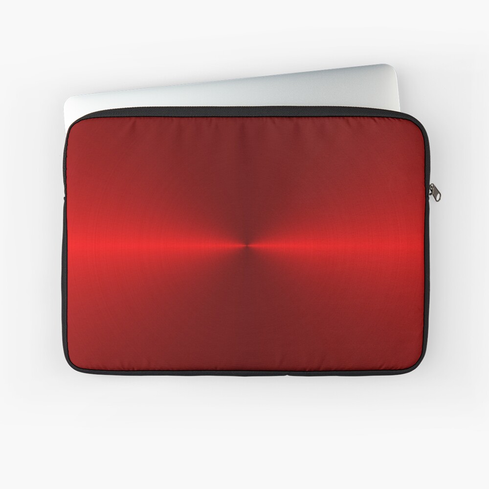 Red Brushed Metal Circular Look-alike iPhone Case