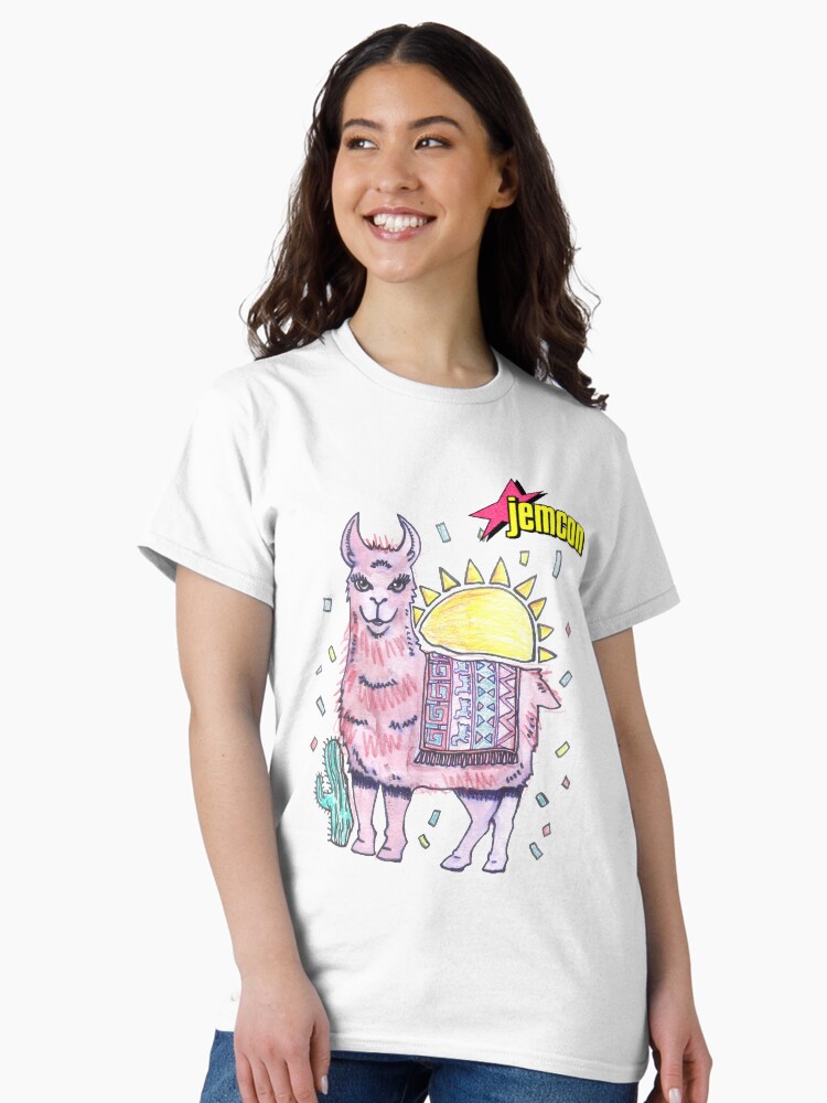 Thumbnail 1 of 7, Classic T-Shirt, Jem & The Holograms - Rama Llama (With JemCon Logo) designed and sold by JemCon.