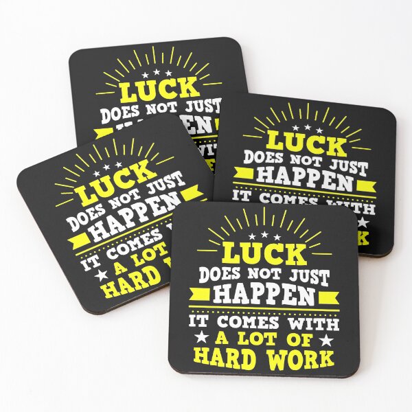 Item preview, luck is hard work designed and sold by rehatschek.